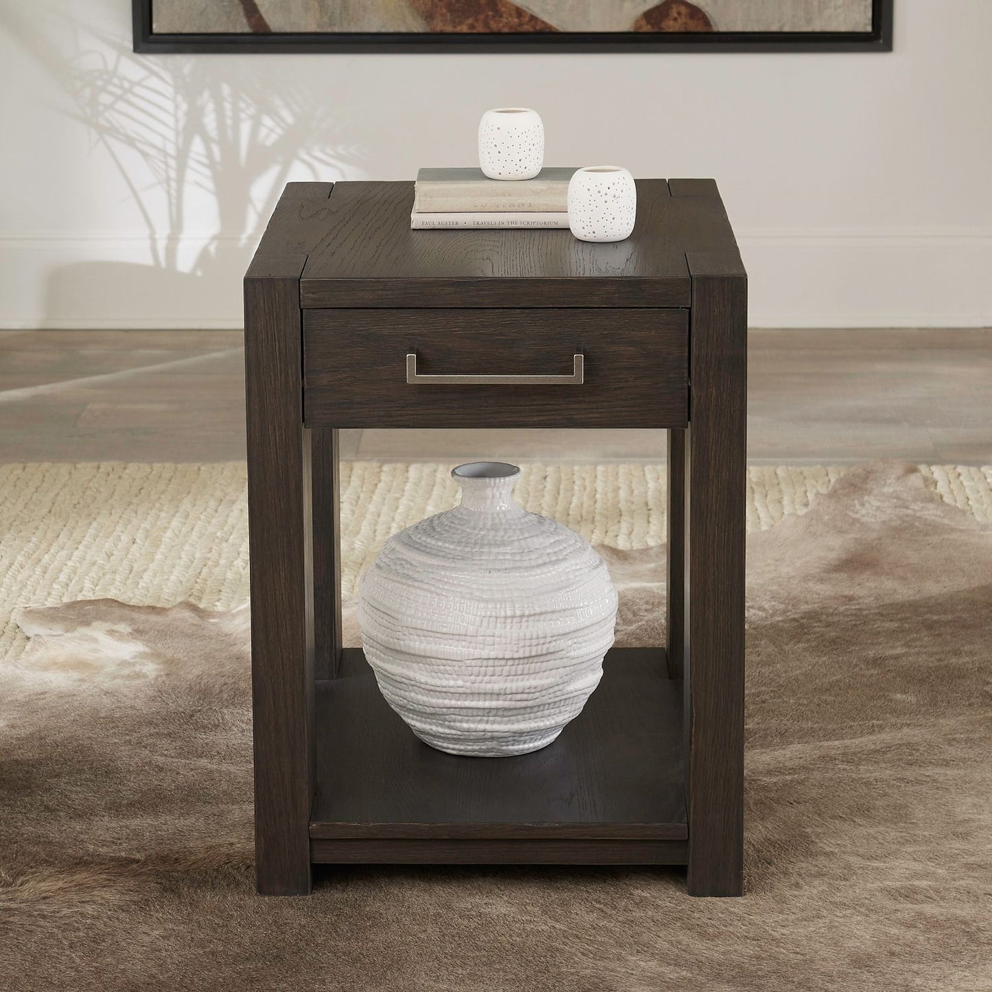 Lennox Hill - Chairside Table - Dark Brown