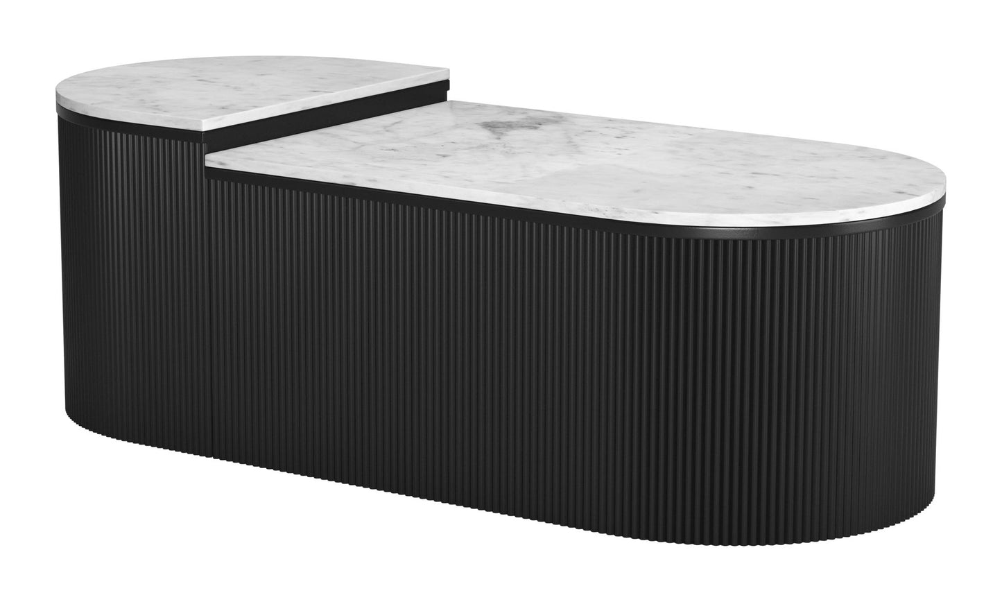 Ormara - Coffee Table Set - White / Black