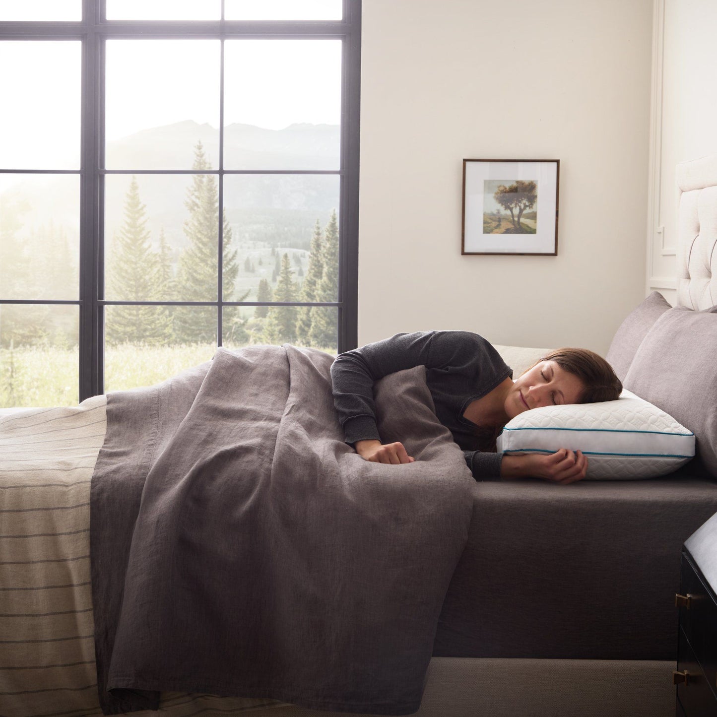 Malouf - Shoulder Cutout Foam & Fiber Pillow With PE Cover