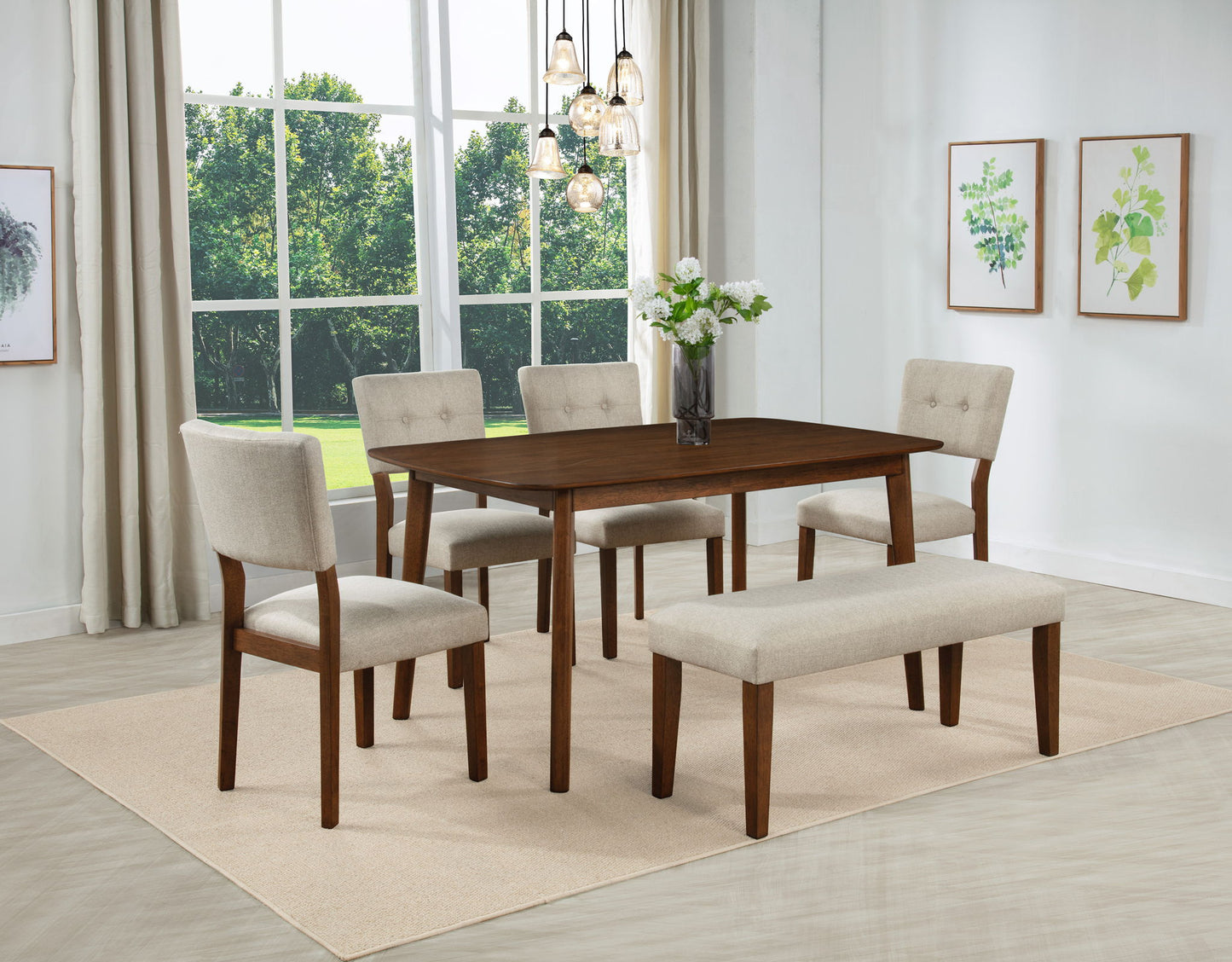 Gregory - Side Chair (Set of 2) - Beige / Brown