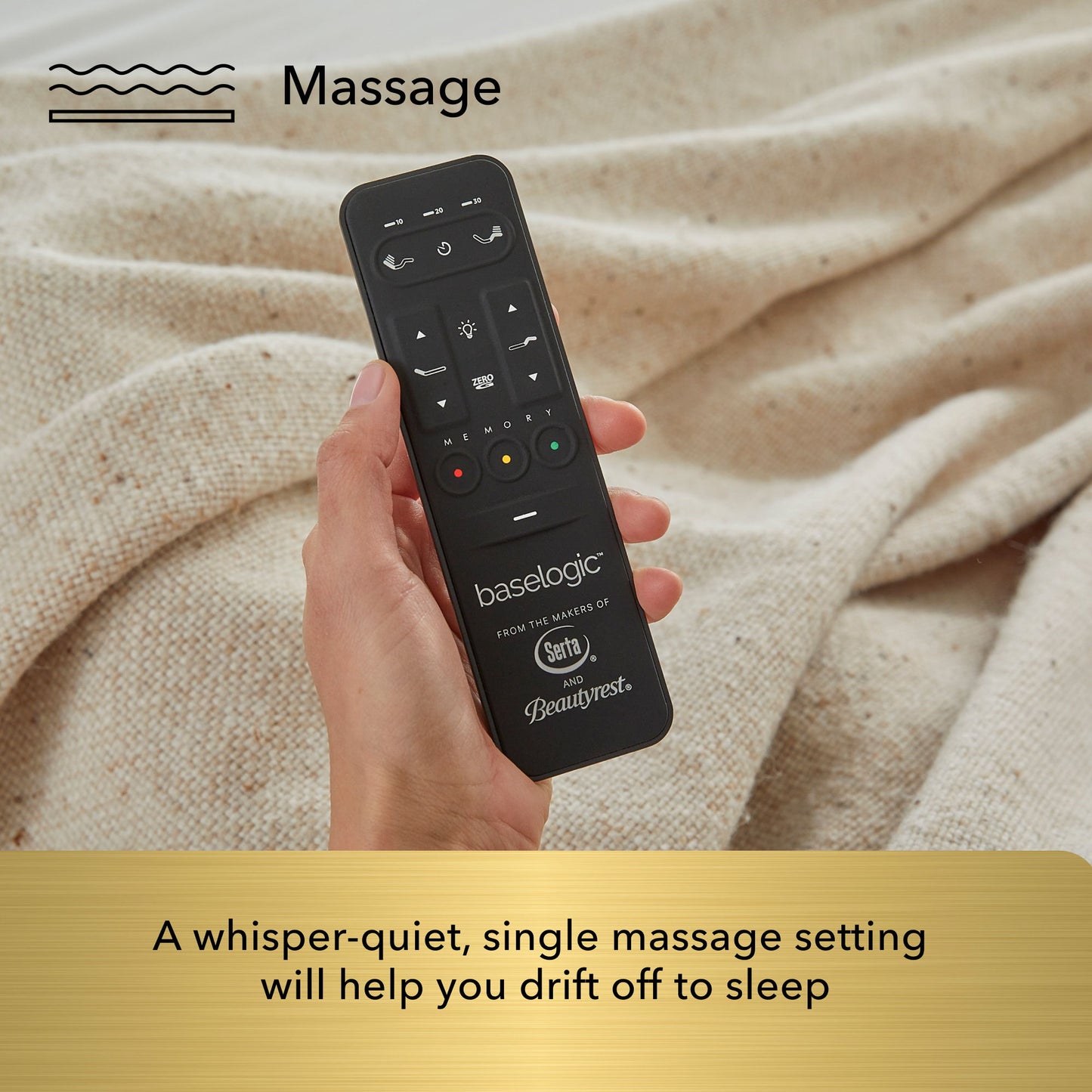 Baselogic - Split Head Gold Adjustable Base