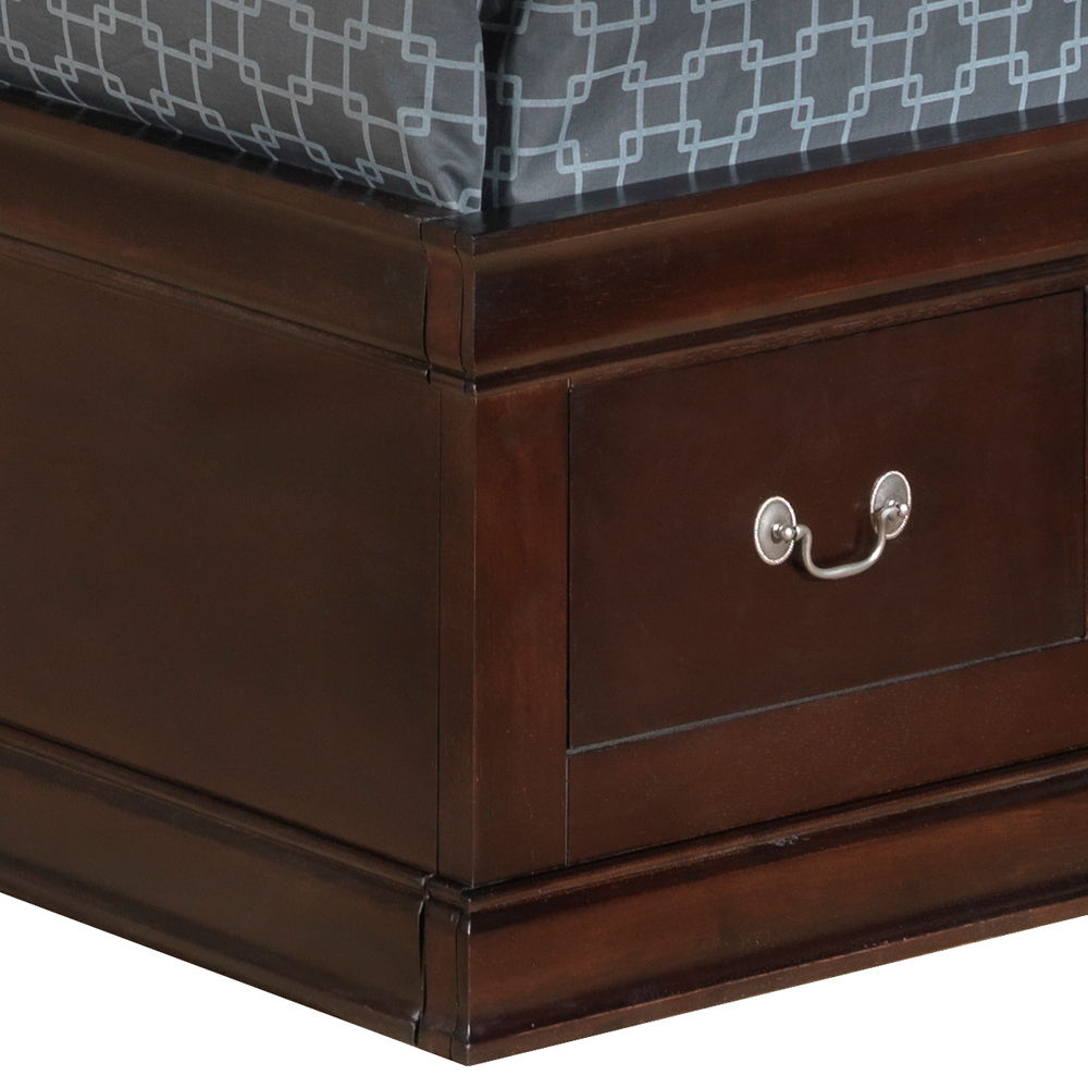 Glory Furniture - Louis Phillipe - Bookcase Storage Bed