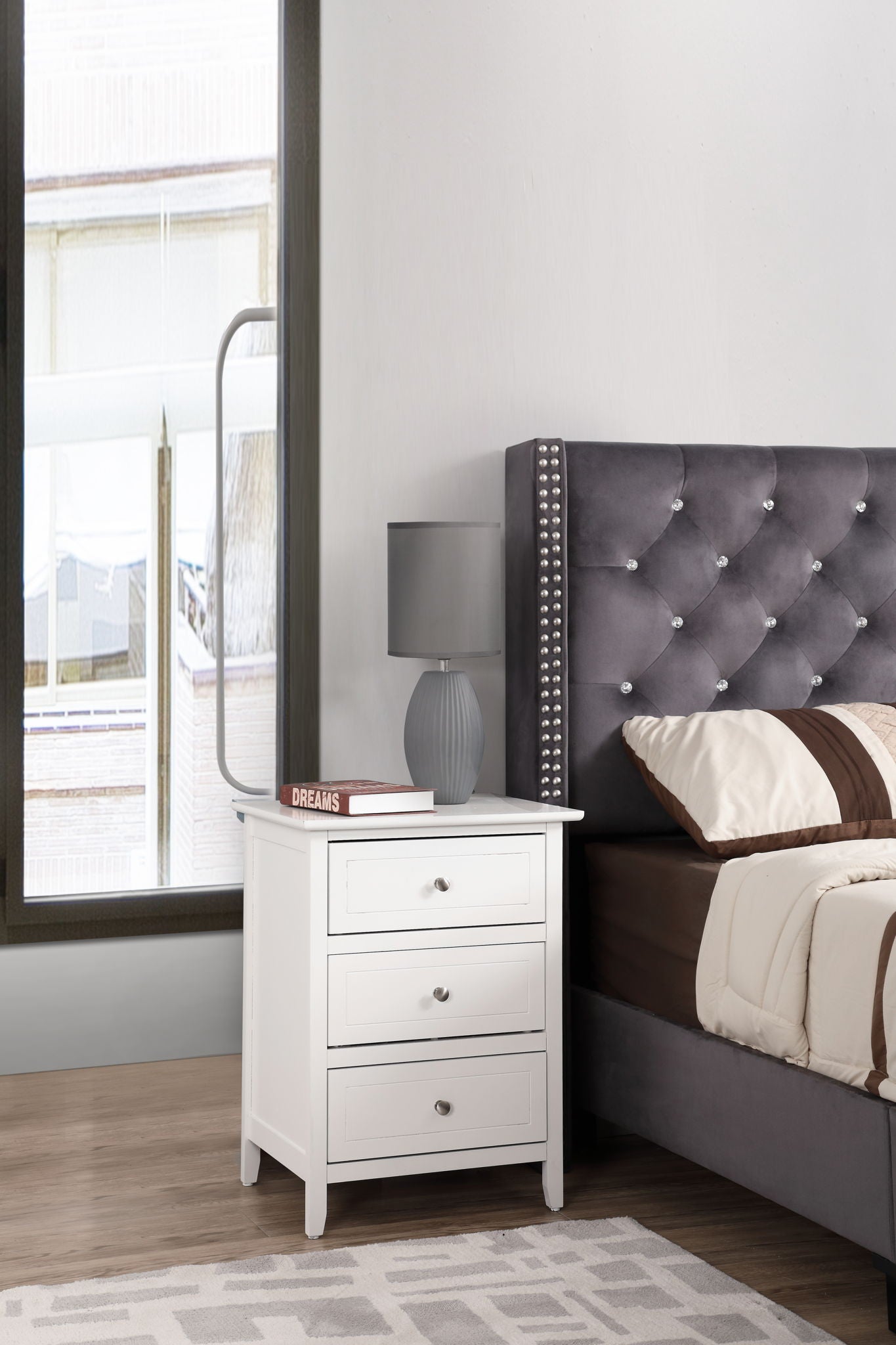 Glory Furniture - Daniel - 3 Drawer Nightstand