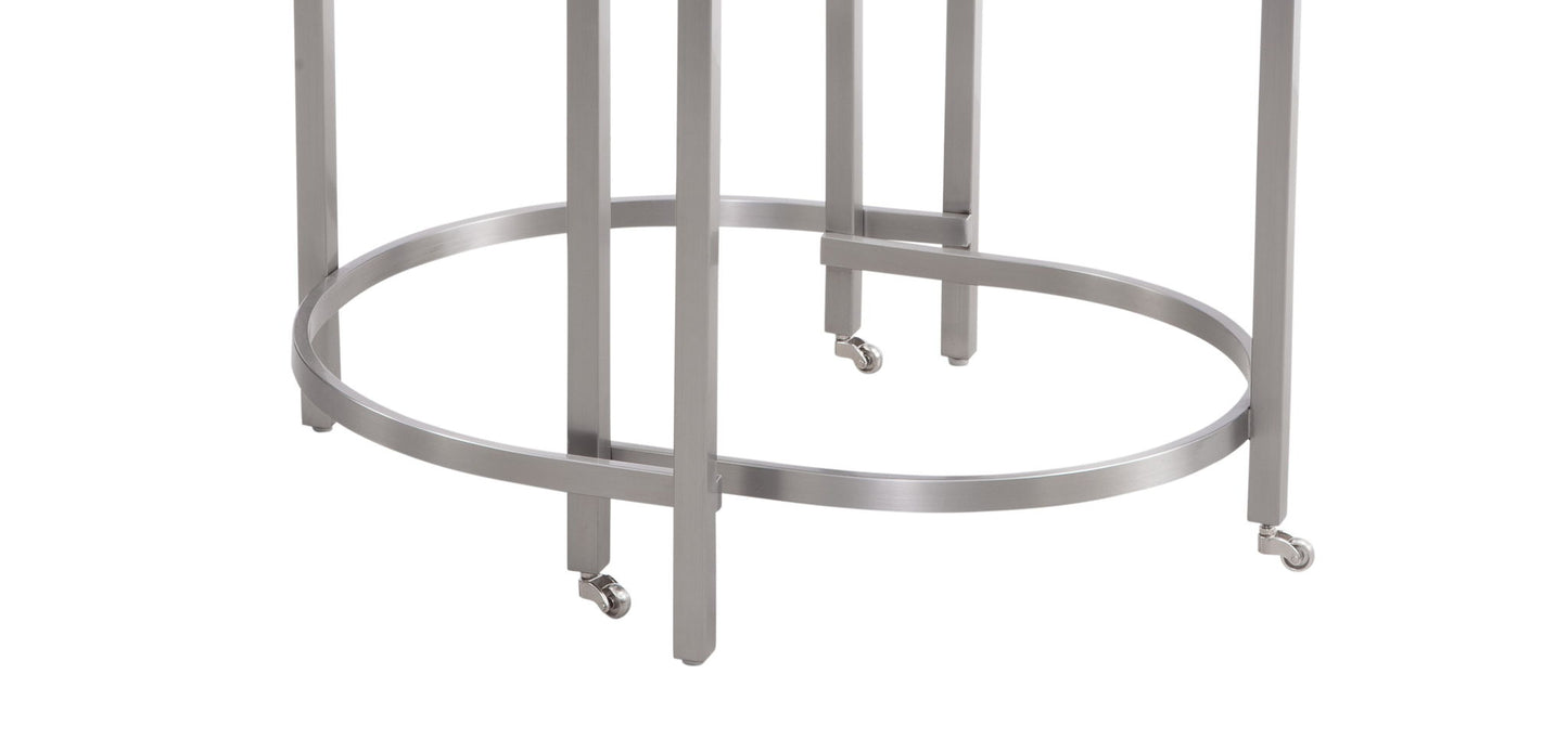 Hensley - Bunching End Table - Silver