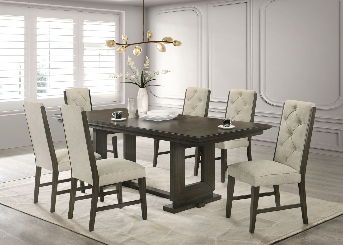 Herbert - Dining Table (1 x 18" Leaf) - Espresso