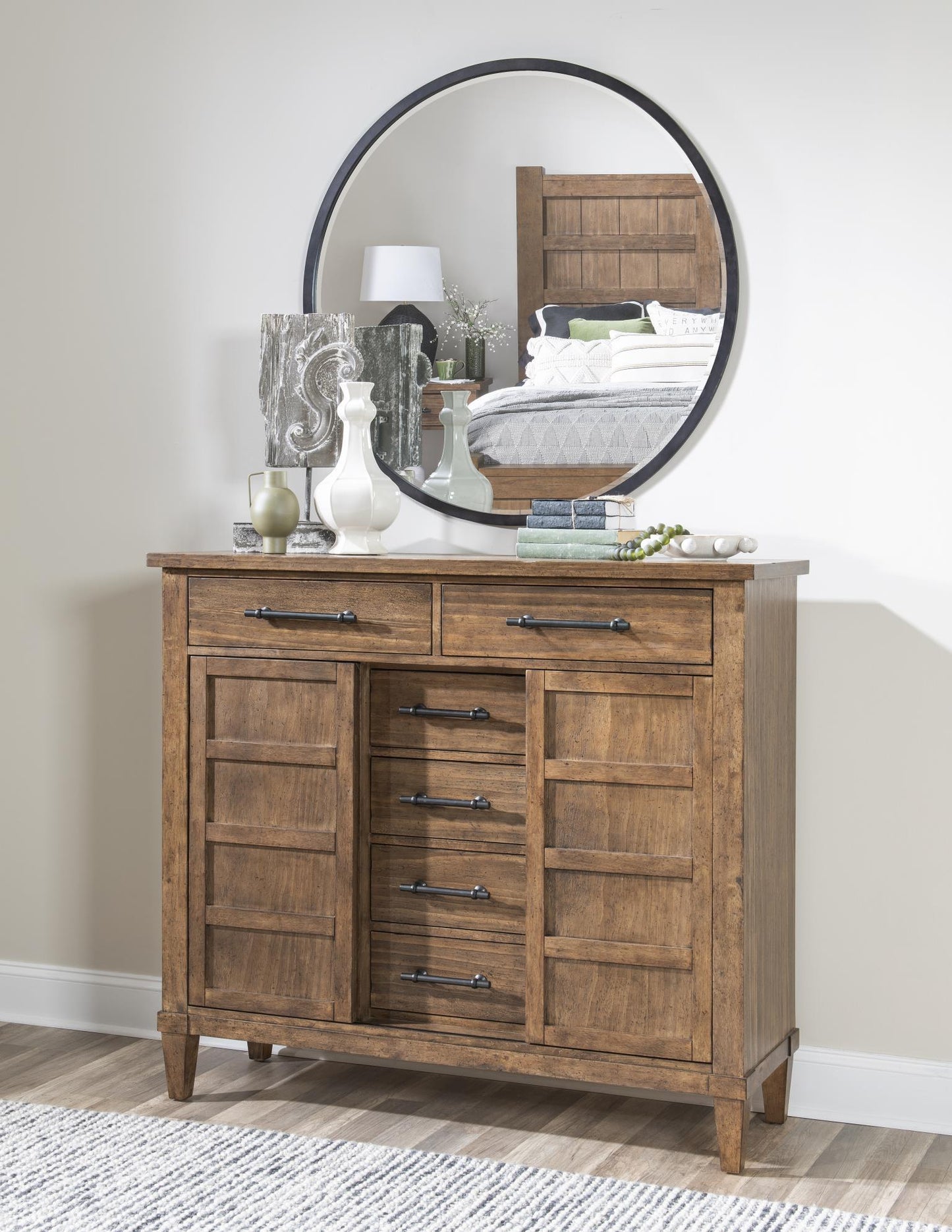 Artisan's Place - Door Drawer Chest - Vintage Pine Ironwood