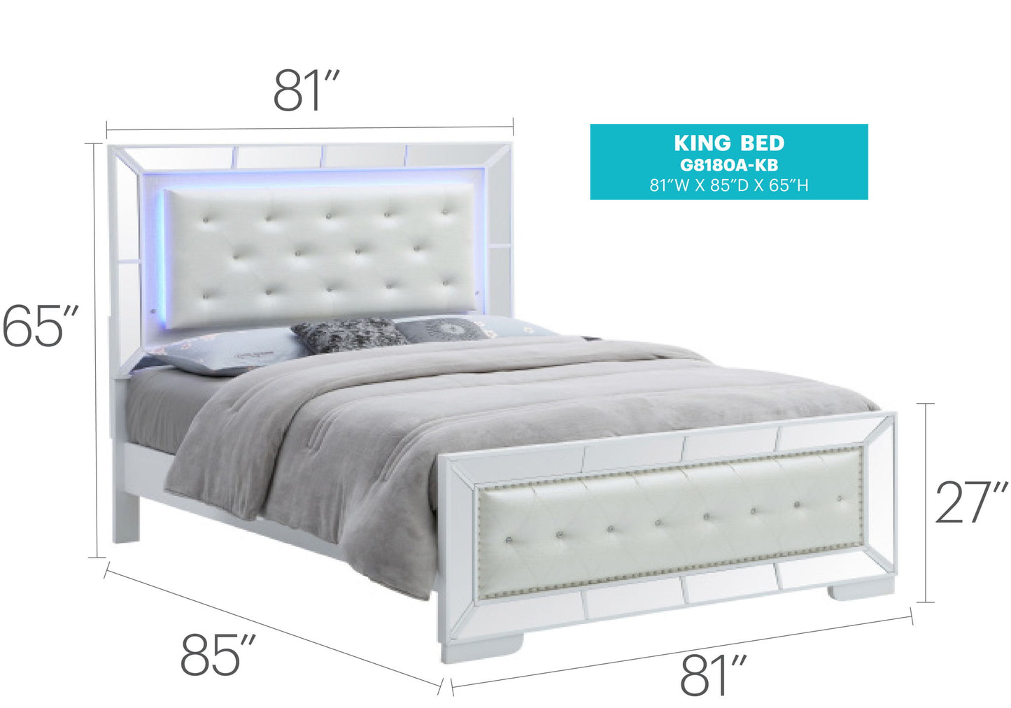 Glory Furniture - Hollywood Hills - Bed