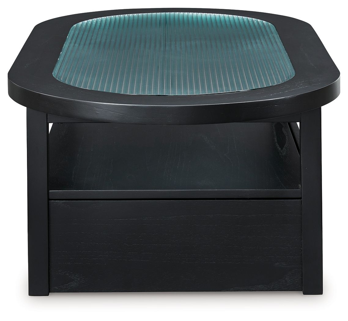 Winbardi - Oval Cocktail Table - Black