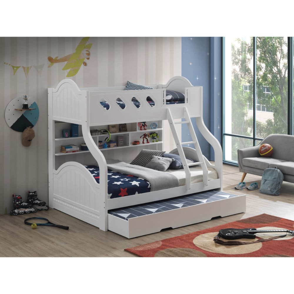 Grover - Twin Trundle - White