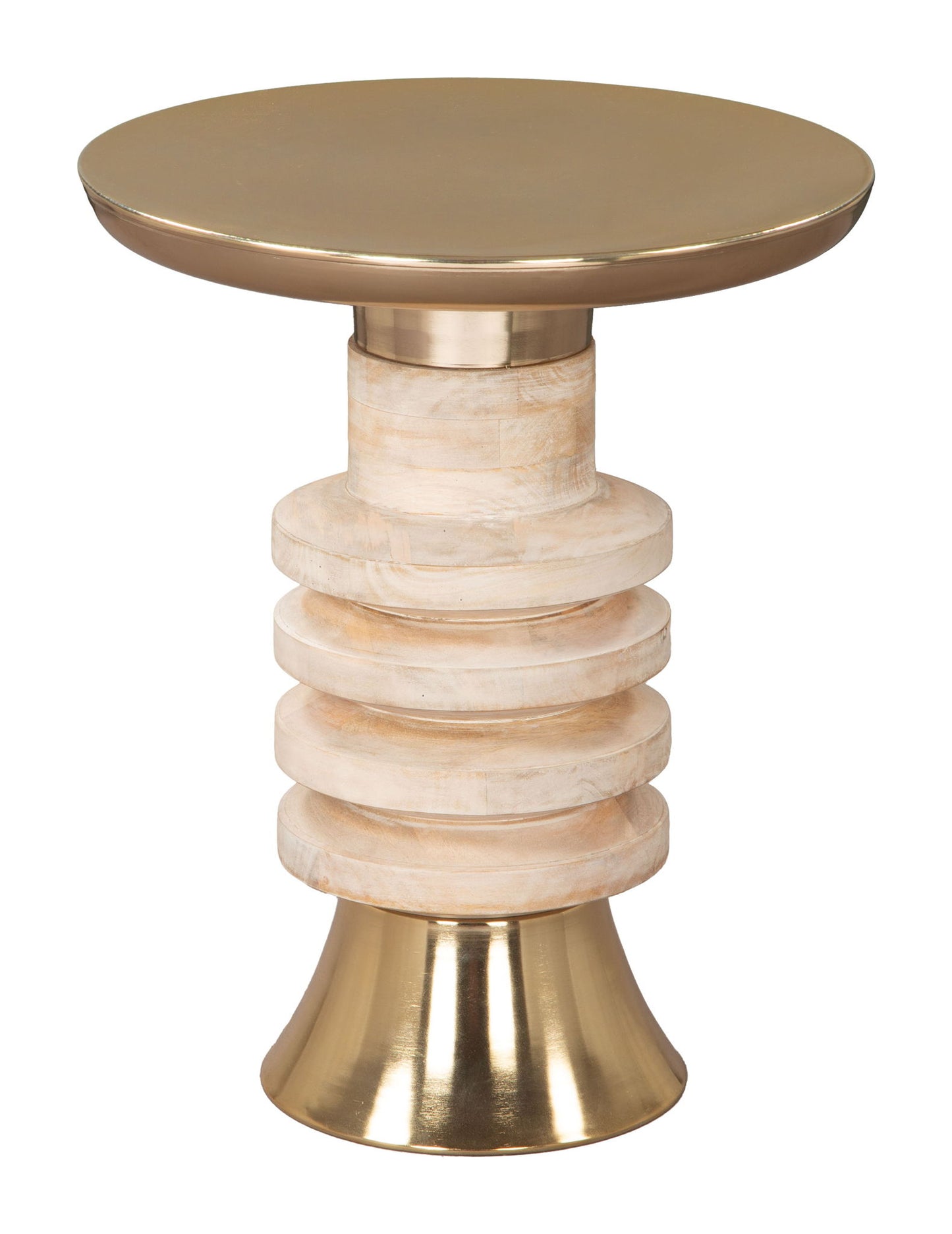 Ringar - Side Table - Gold & Natural