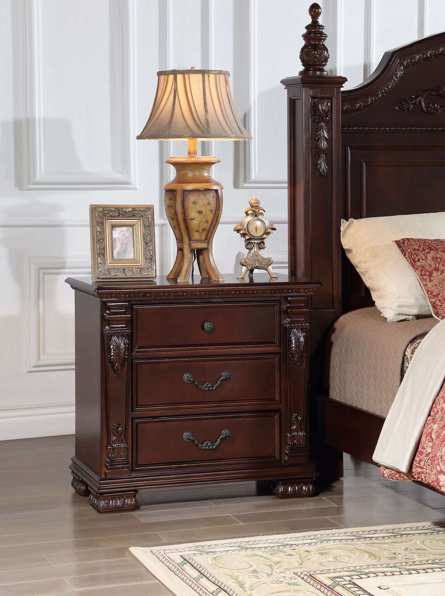 Lyndon - 2 Drawer Nighstand - Cherry