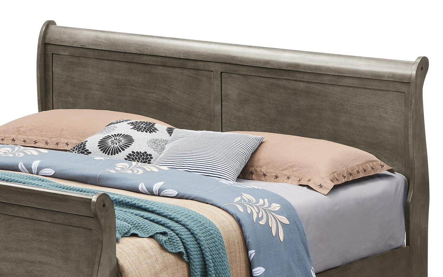 Glory Furniture - Louis Phillipe - Sleigh Bed