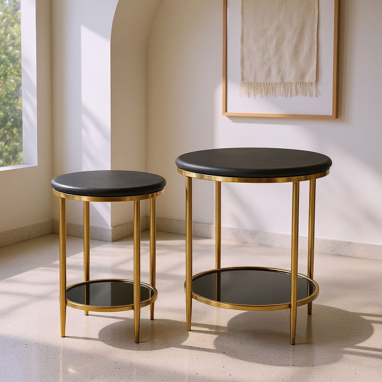 Koper - Coffee Table Set - Black