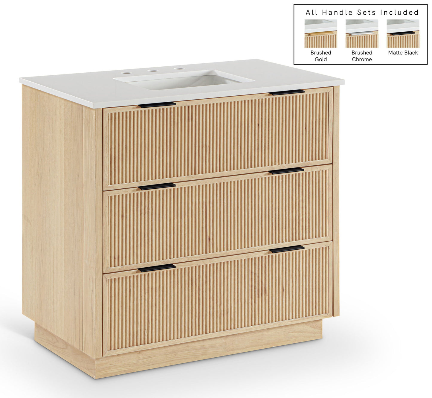 Willard - Engineered Stone And Solid Wood Bathroom Vanity