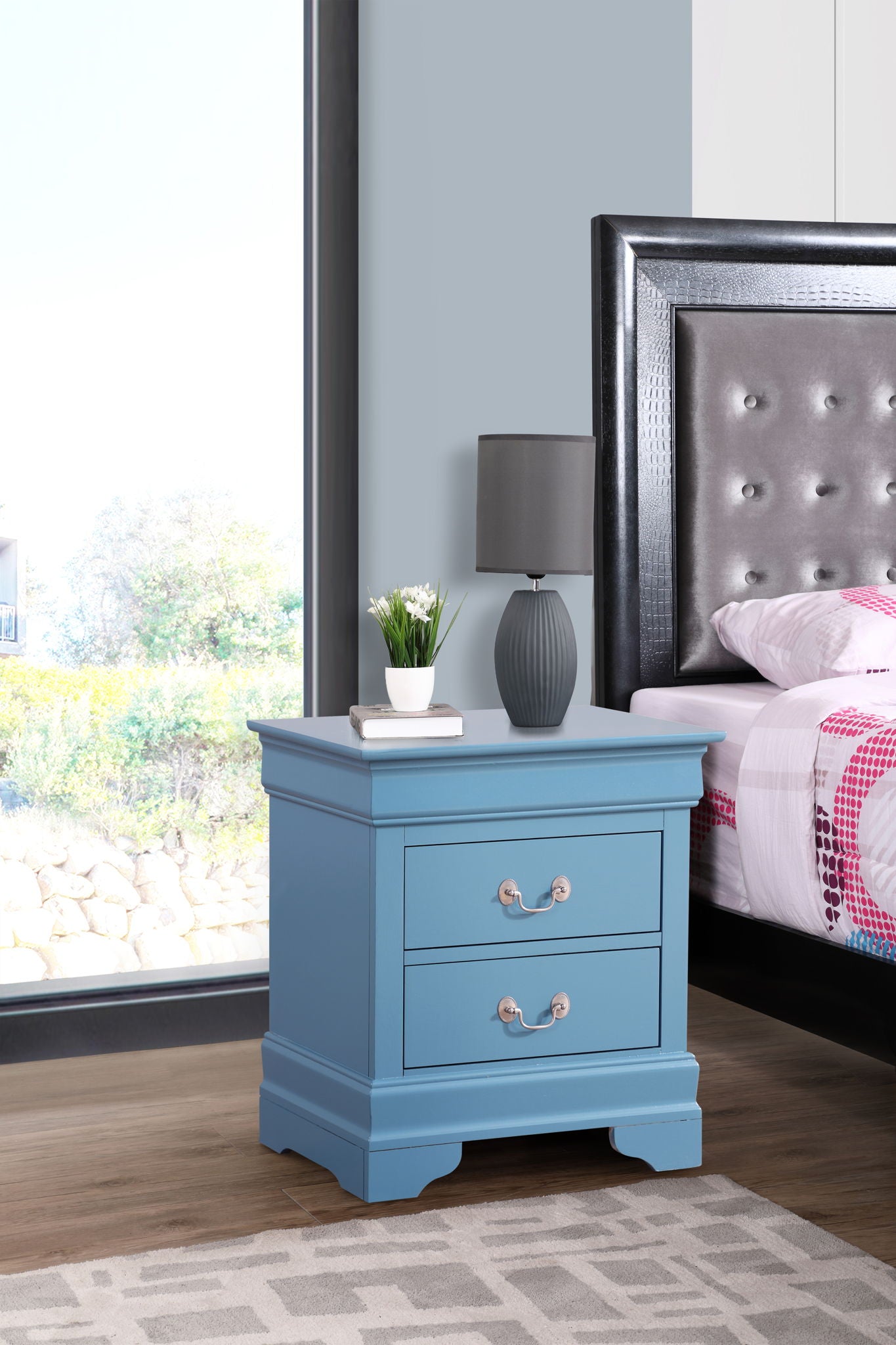 Glory Furniture - Louis Phillipe - 2 Drawer Nightstand