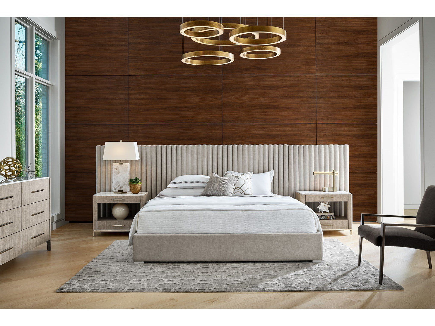 Decker - California King Wall Bed With Panels - Gray