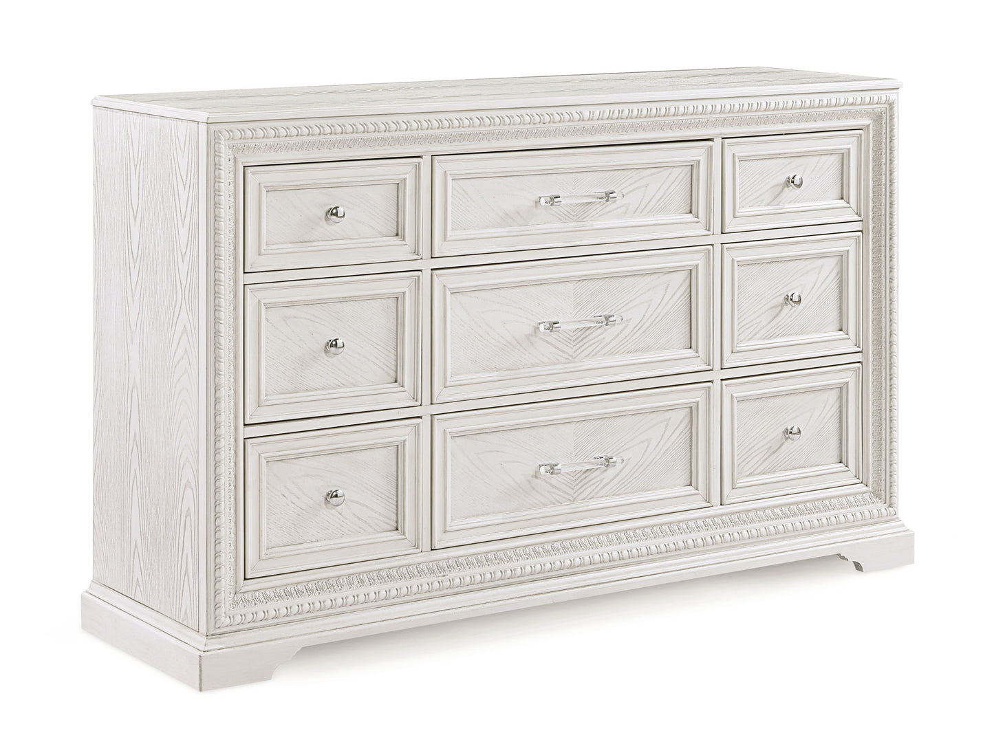Alexandria - Dresser And Mirror - White