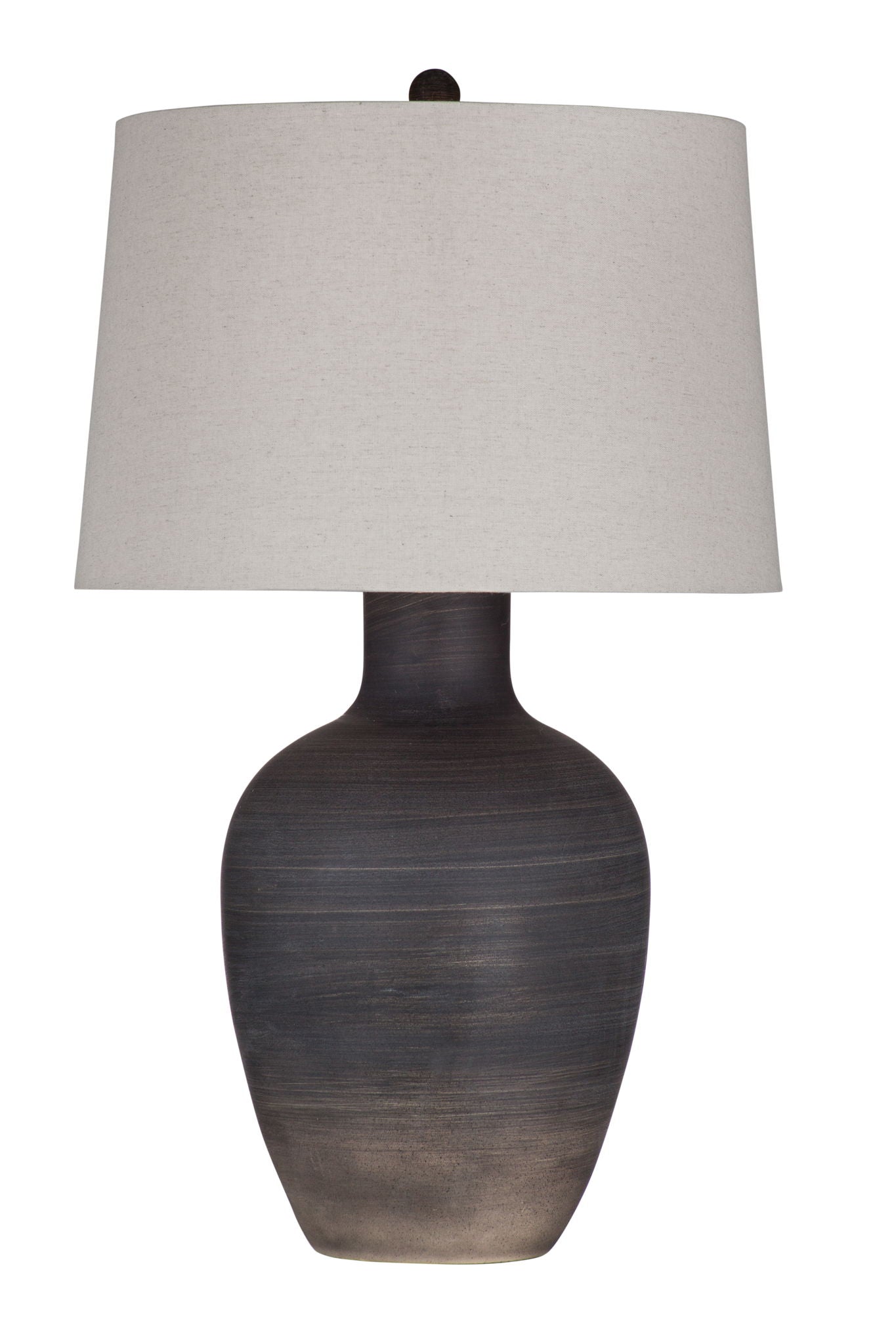 Volga - Table Lamp - Dark Gray / Beige
