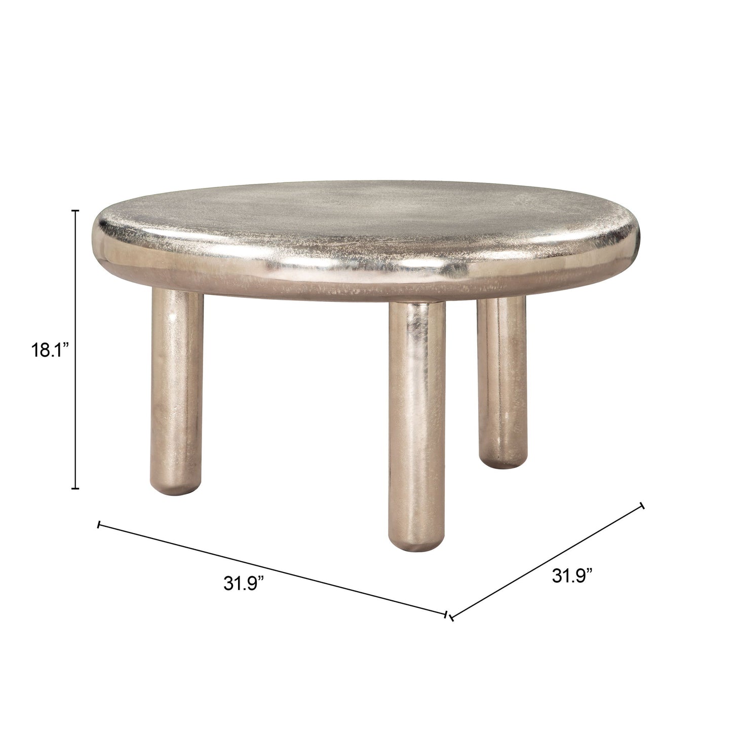 Arian - Coffee Table - Silver