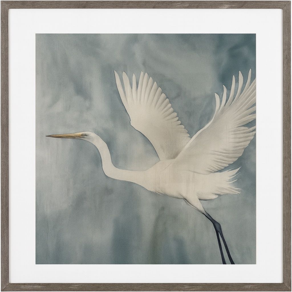 Island - Specter II Framed Print - Blue / White / Black