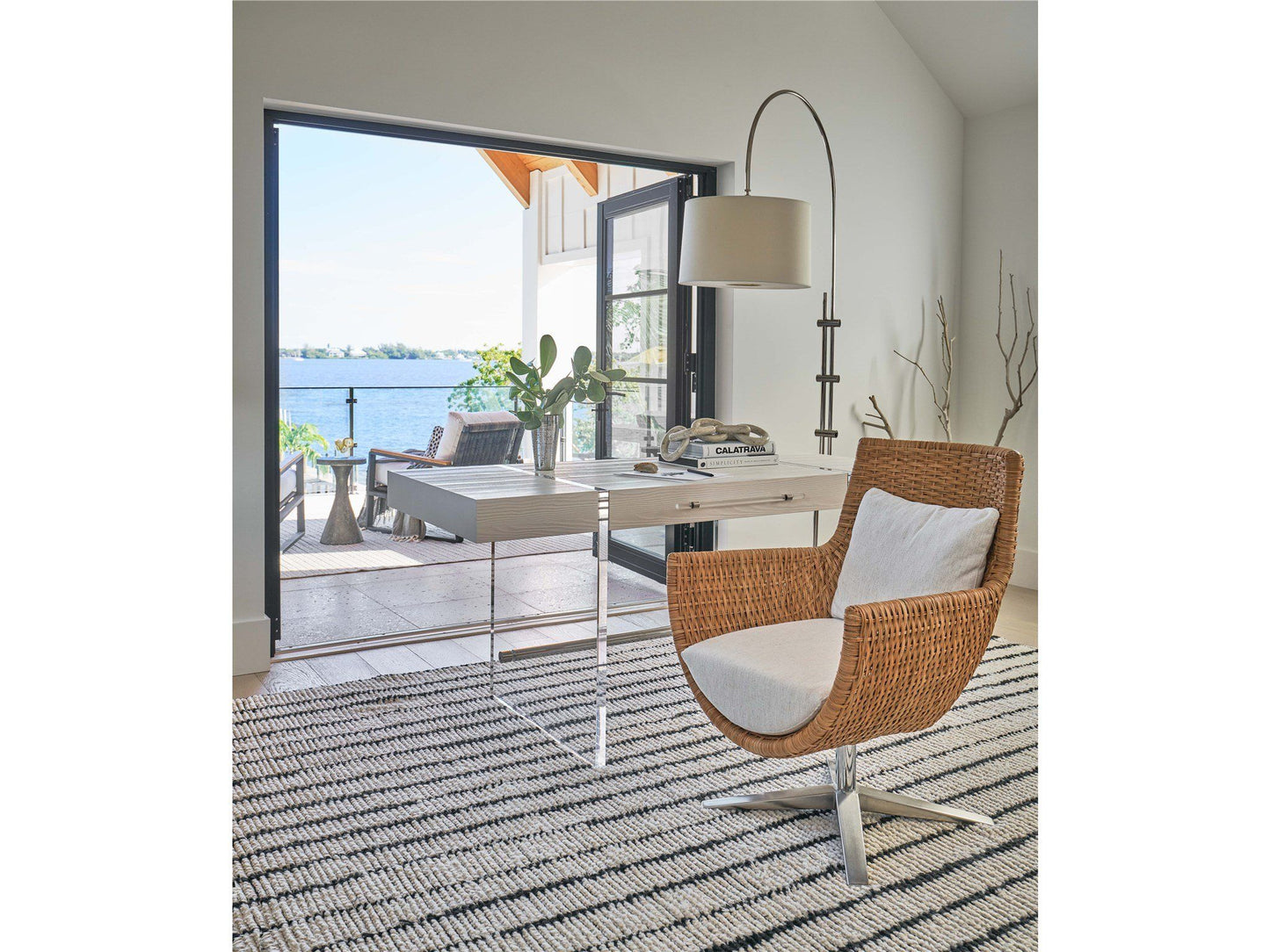 Weekender Coastal Living Home / Sullivans - Arm Chair - White