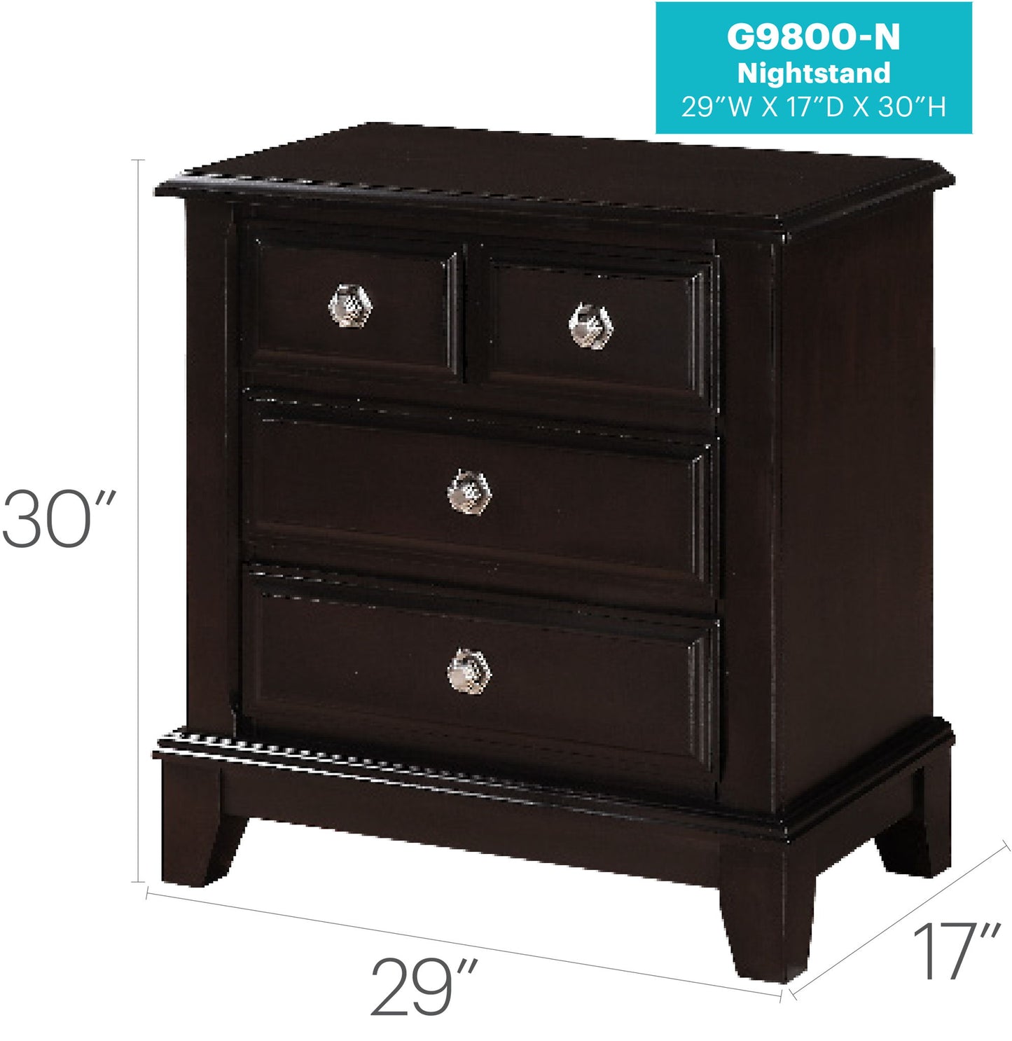 Ashford - Nighstand - Cappuccino