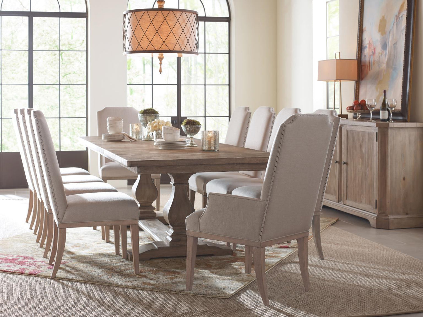 Monteverdi - Upholstered Host Side Chair (Set of 2) - Sun-Bleached Cypress