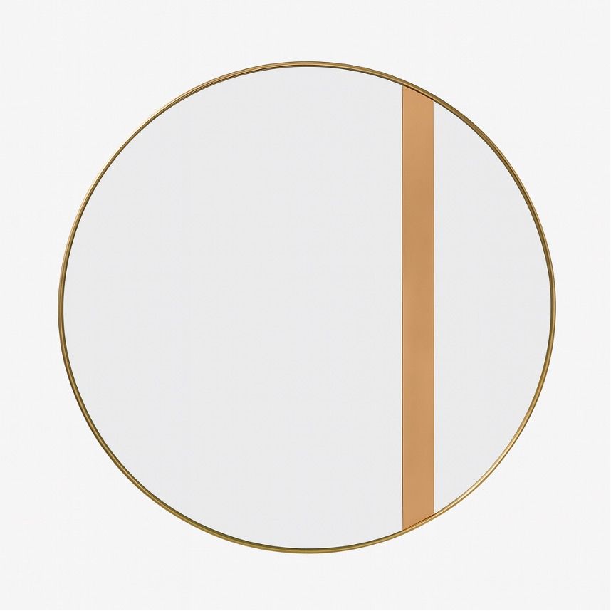 Nick - Wall Mirror - Brushed Brass