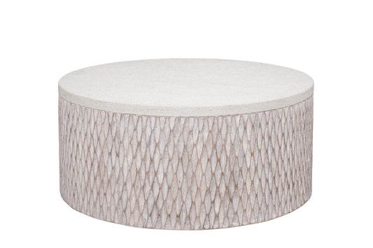 Brewer - Accent Cocktail Table - White Wash