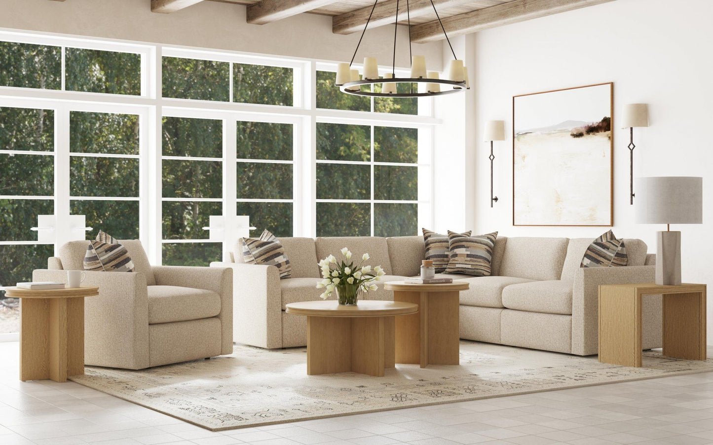 Waterfall - Round End Table