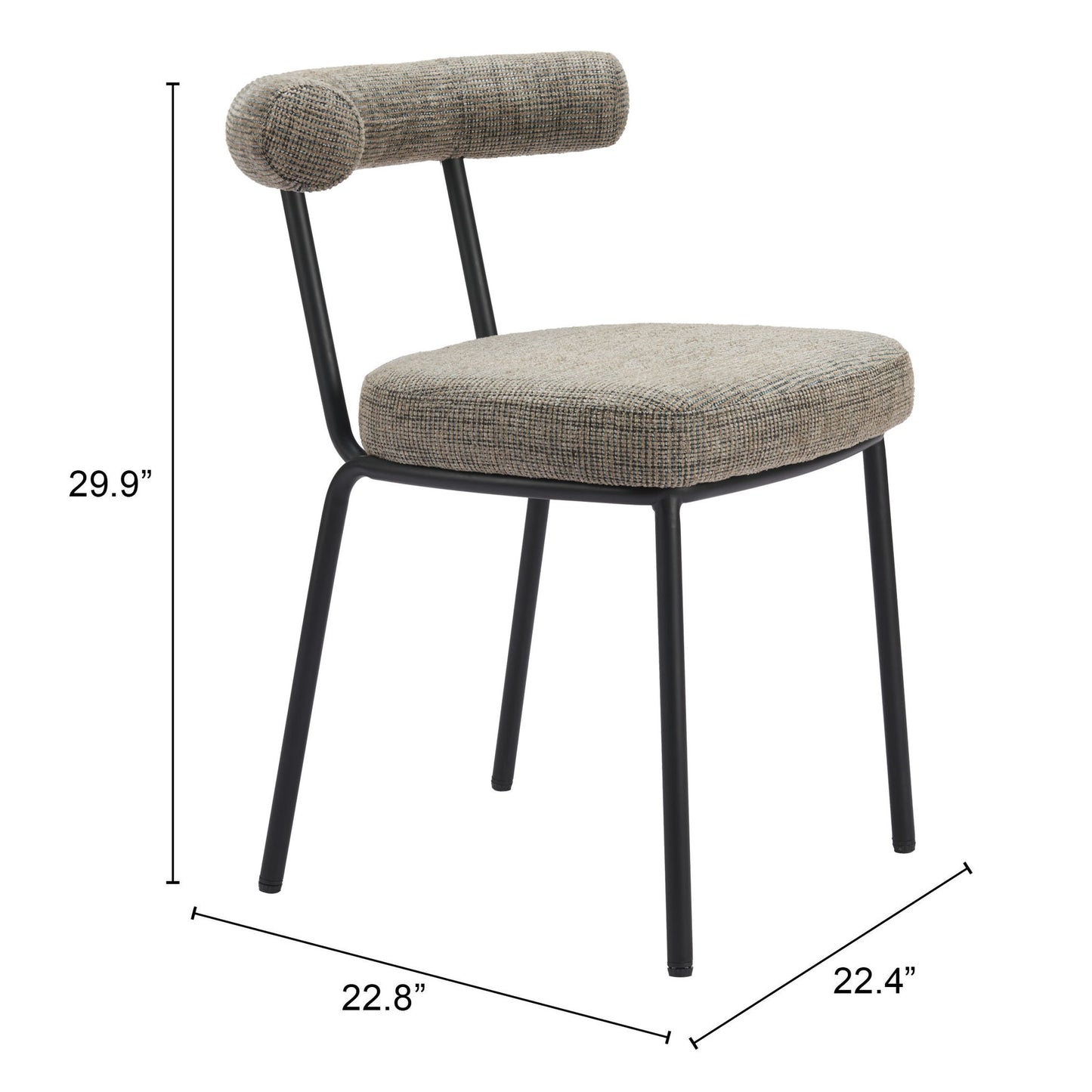 Kede - Dining Chair (Set of 2) - Green Tweed