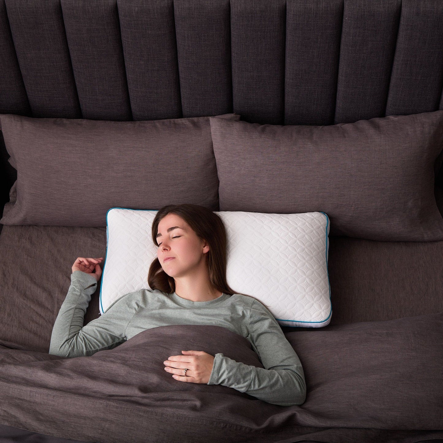 Malouf - Foam & Fiber Pillow With PE Cover
