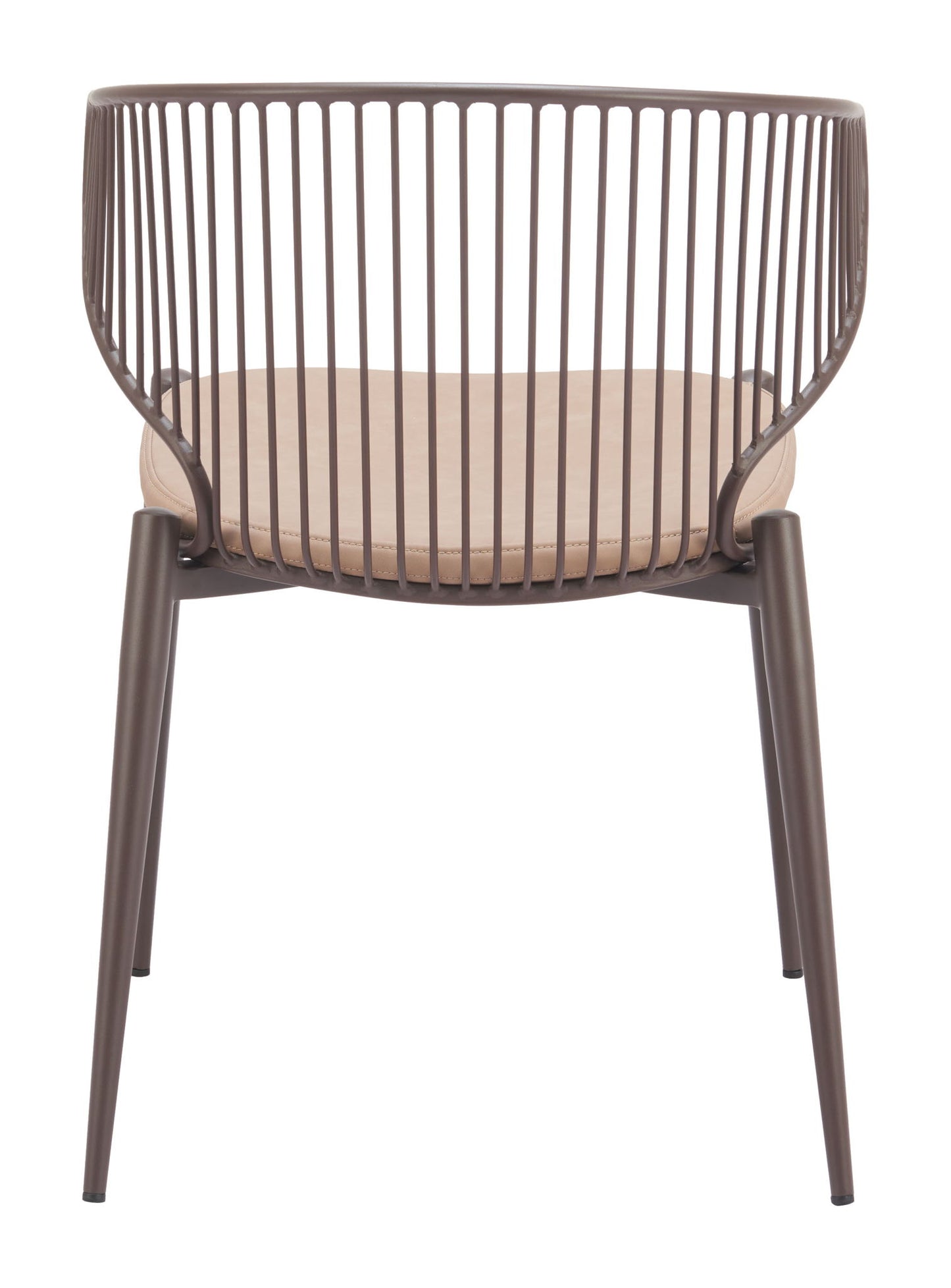 Silues - Dining Chair (Set of 2) - Taupe & Brown