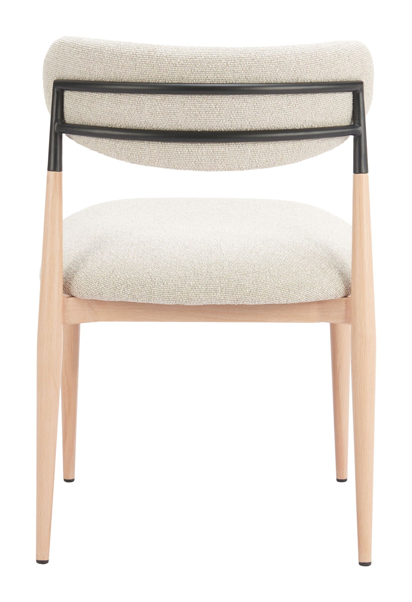 Equinox - Armless Dining Chair (Set of 2) - Oyster Gray & Natural