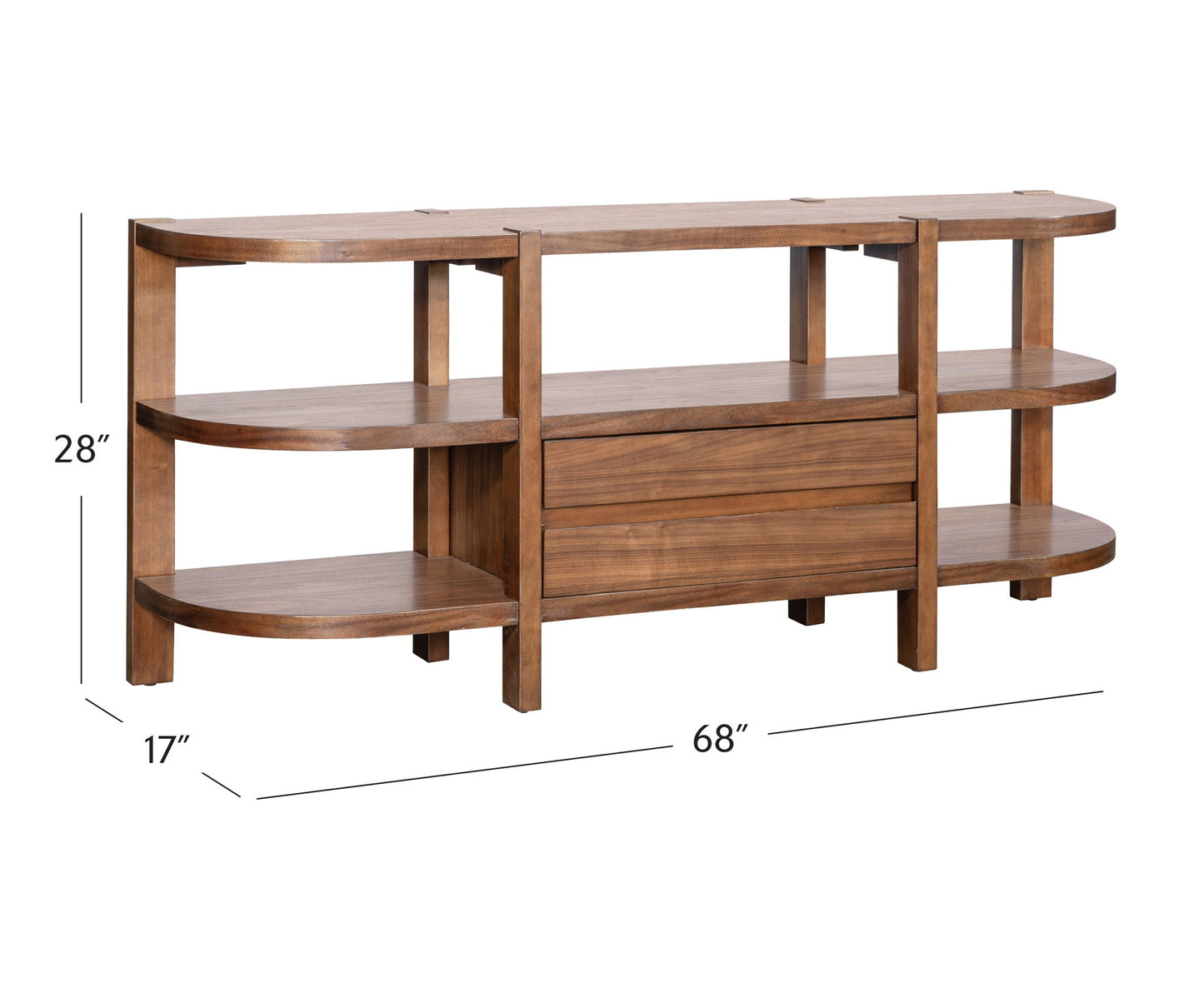 Winston - Console Table - Warm Walnut