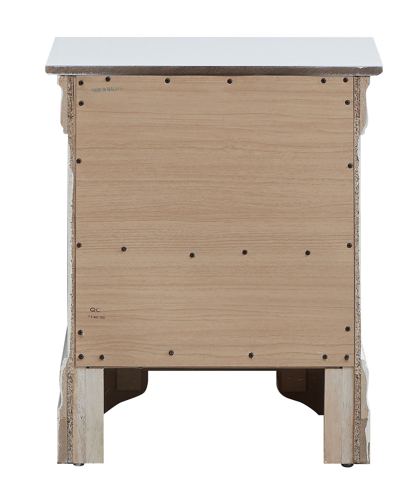 Lorana - 24" Nightstand - Silver Champagne