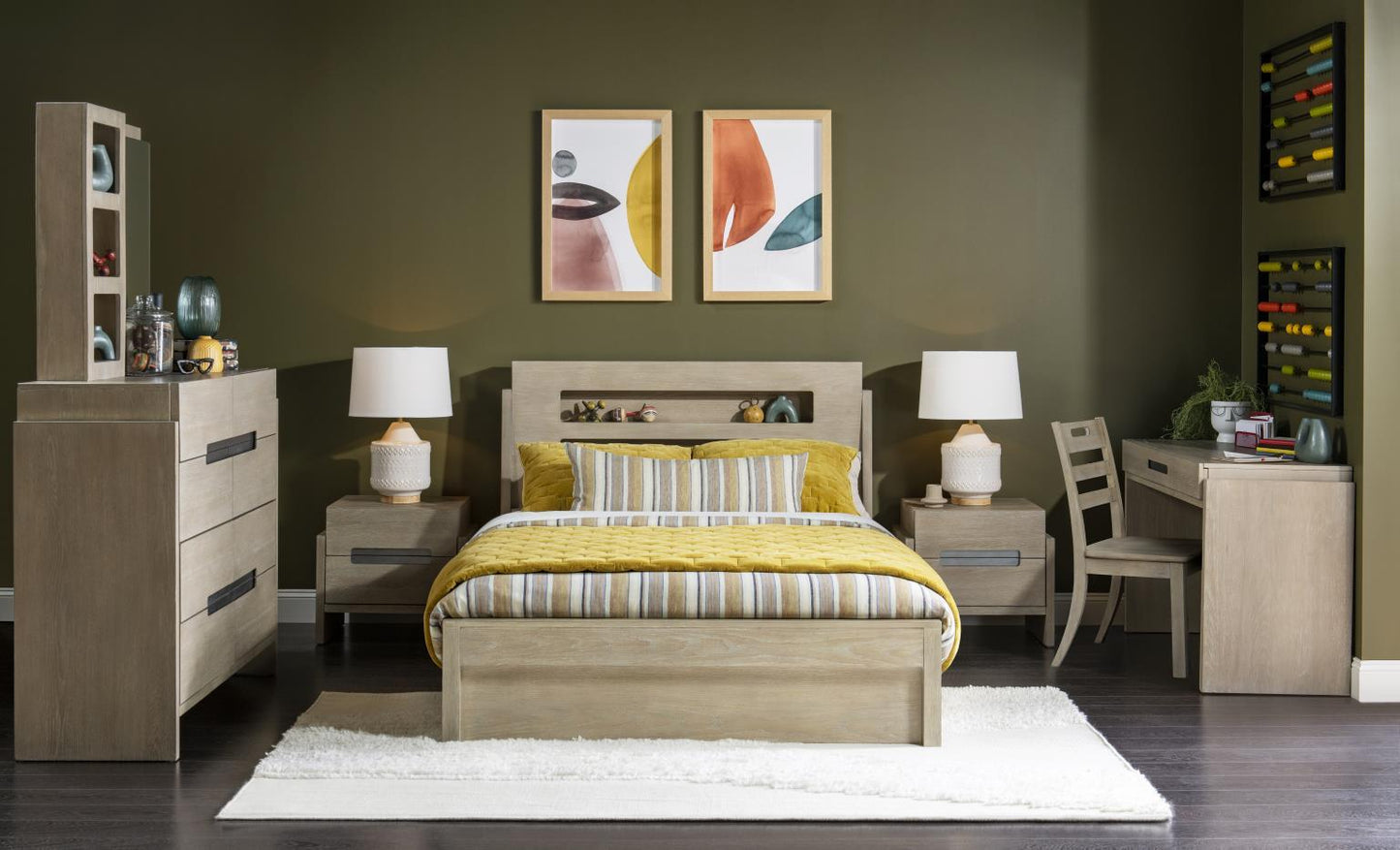 District - Dresser - Weathered Oak