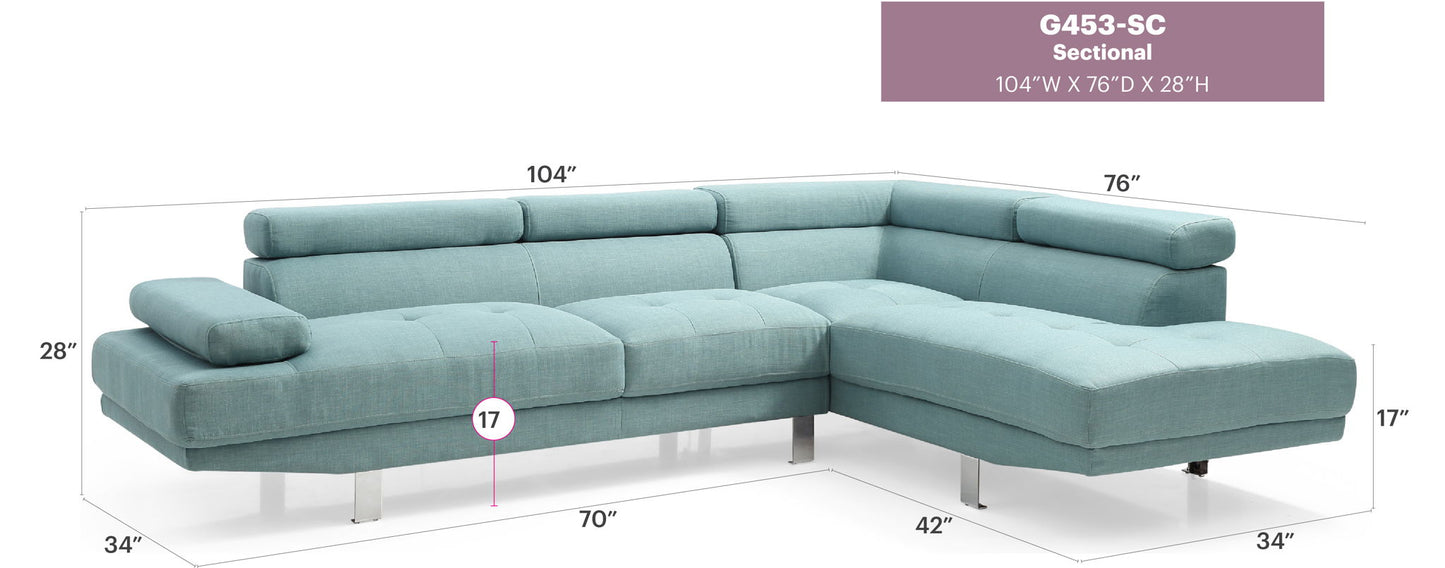 Glory Furniture - Riveredge - Sectional