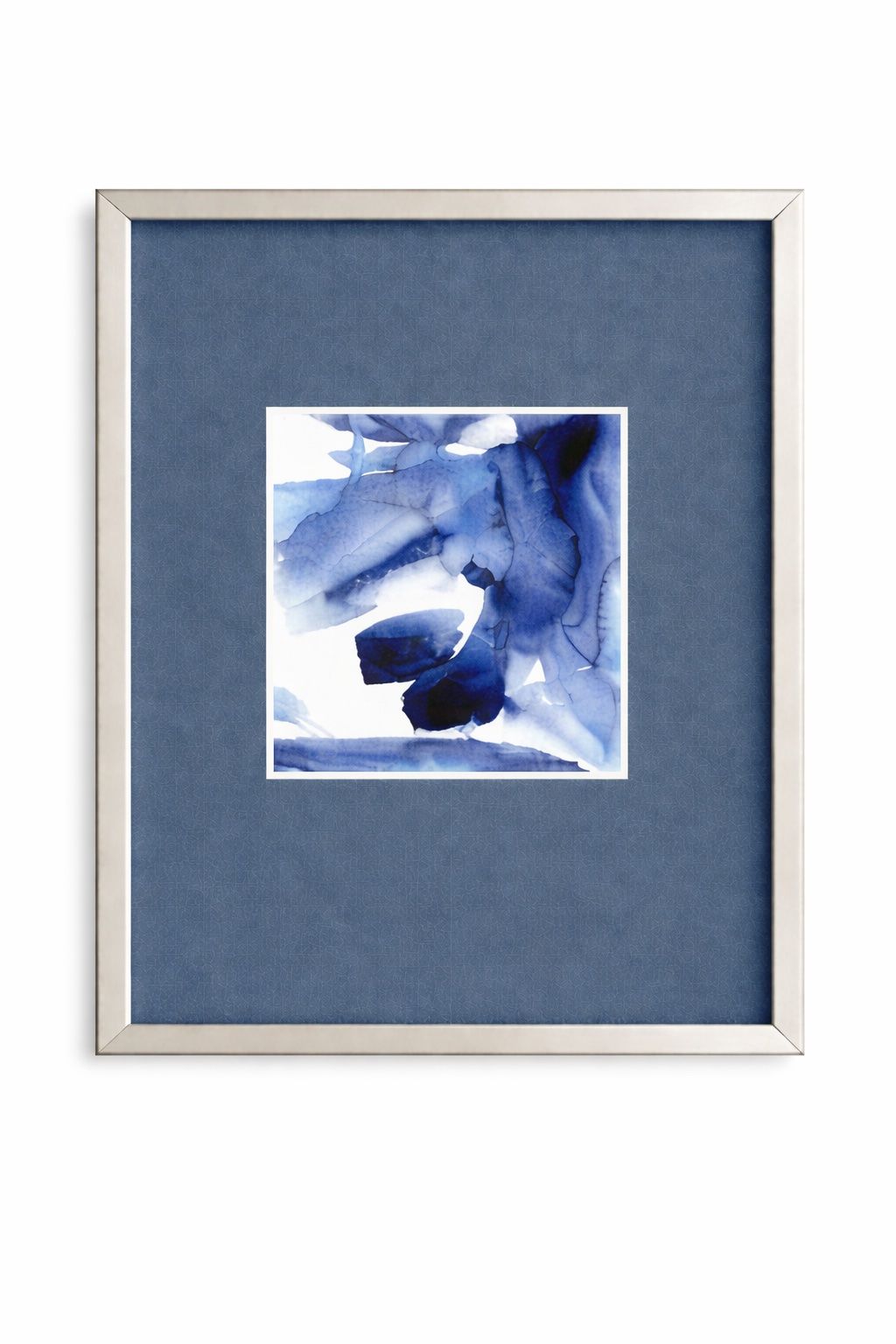 Bleu Beat II Framed Print - Blue