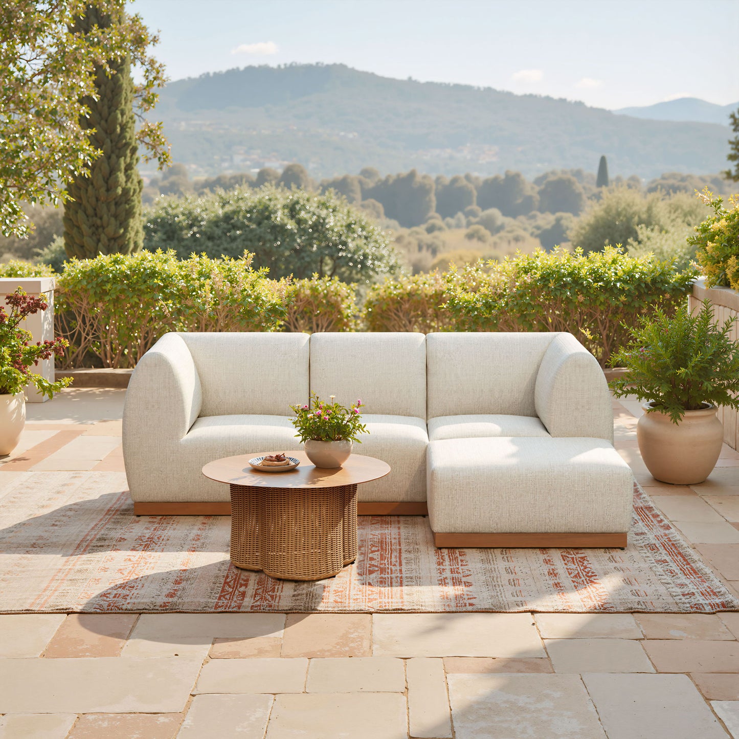 Christy - Corner Chair - Beige