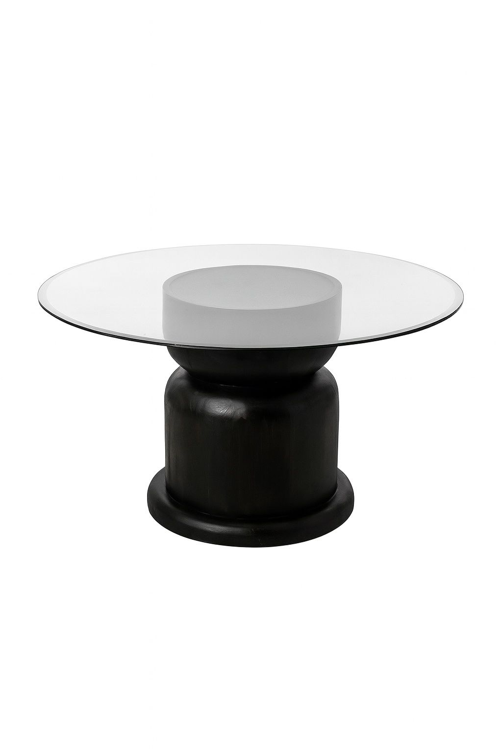 Round Dining Table - Rustic Mango / Ant Bronze