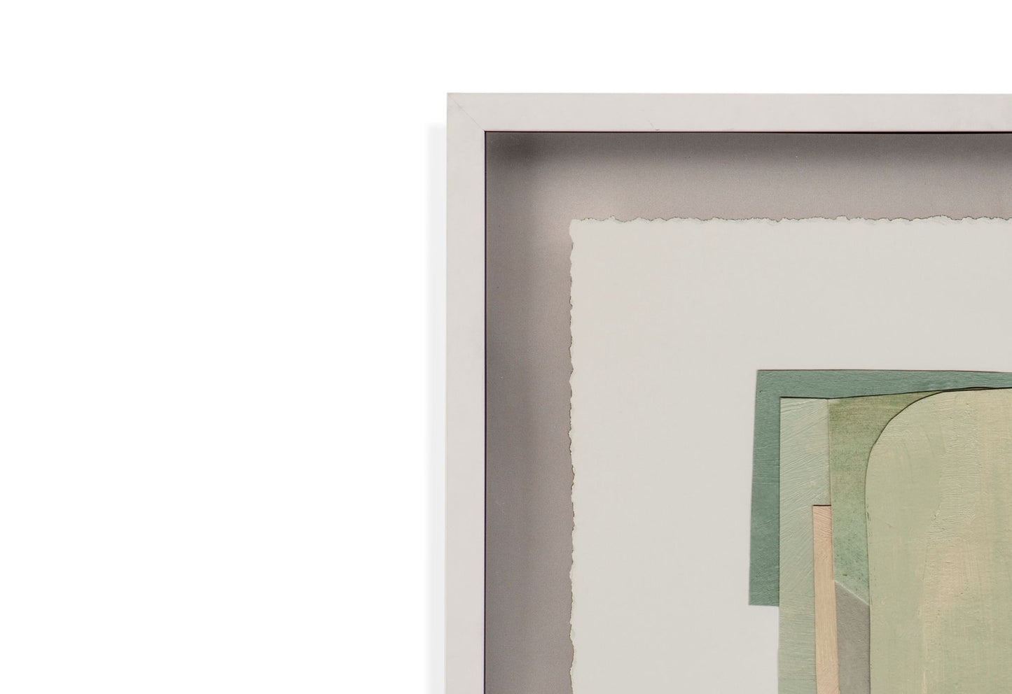 Color Structure IV Framed Print - Green