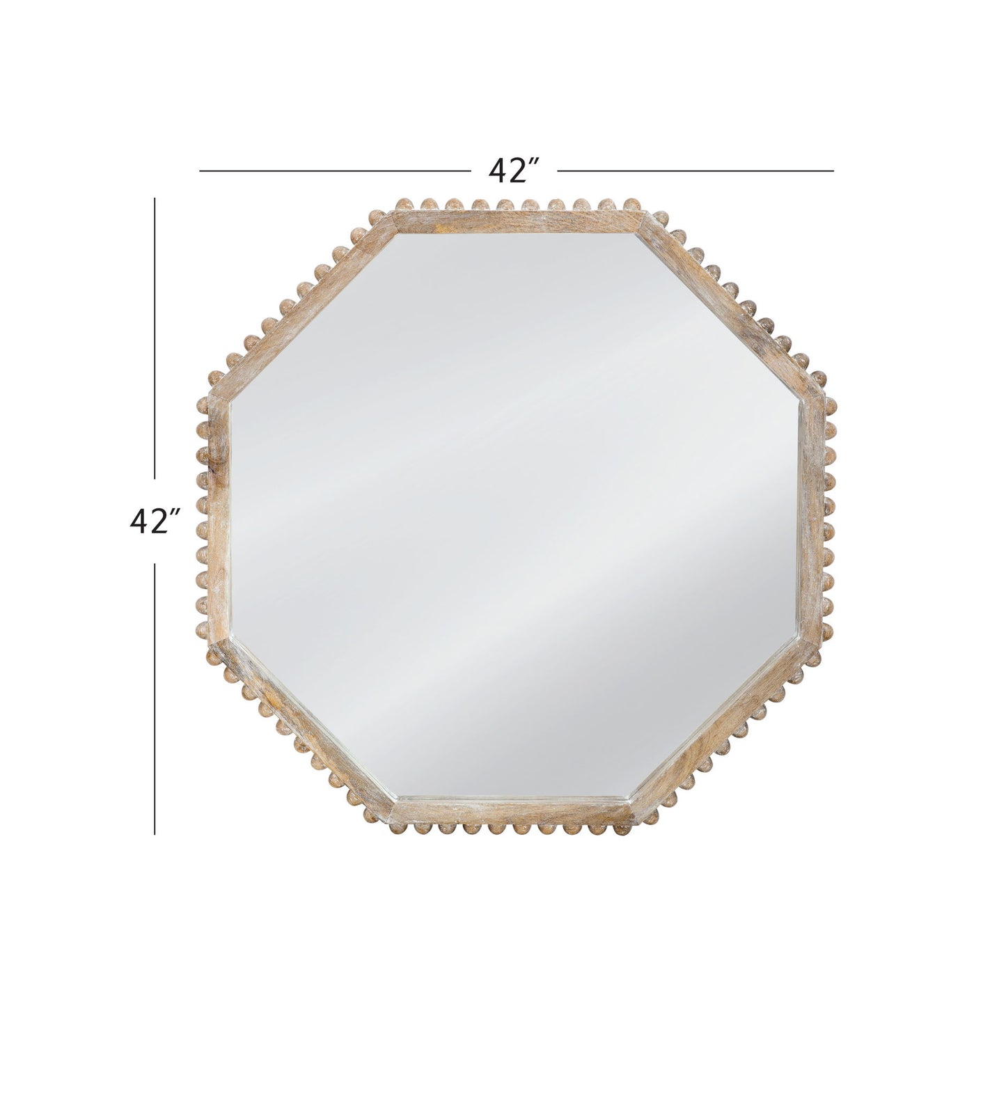 Virz - Wall Mirror - White Wash