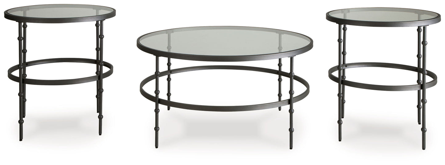 Kellyco - Occasional Table Set (Set of 3) - Gunmetal