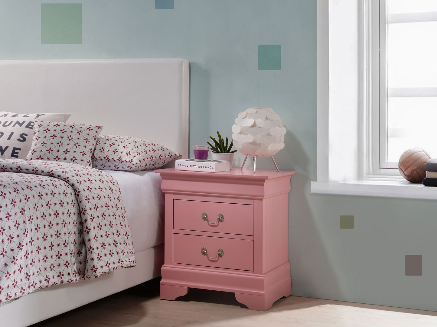 Glory Furniture - Louis Phillipe - 2 Drawer Nightstand