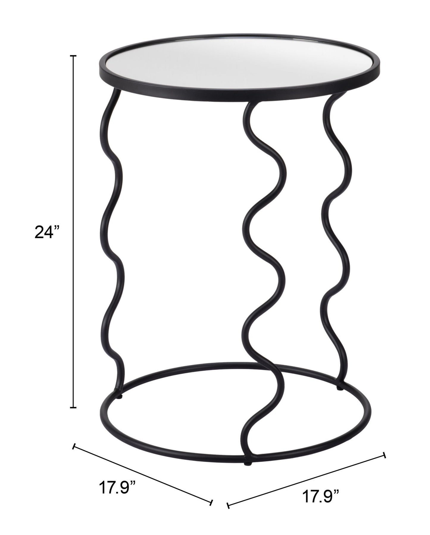 Bastia - Side Table - Black