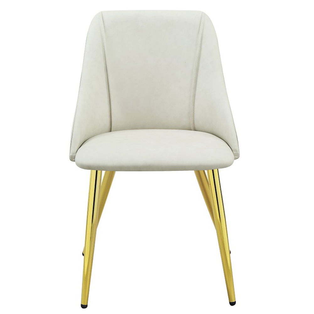 Gaines - Side Chair (Set of 2) - White Synthetic Leather