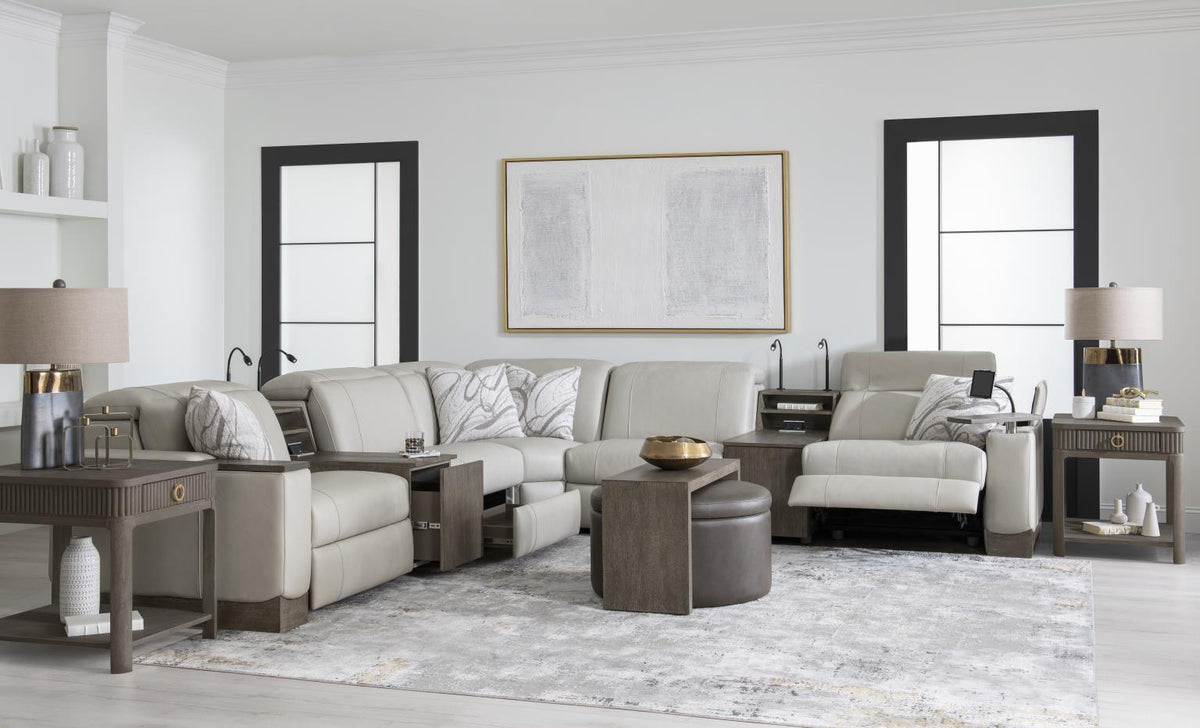 Luna Ravello - LAF Recliner - Silver / Miramar Mink