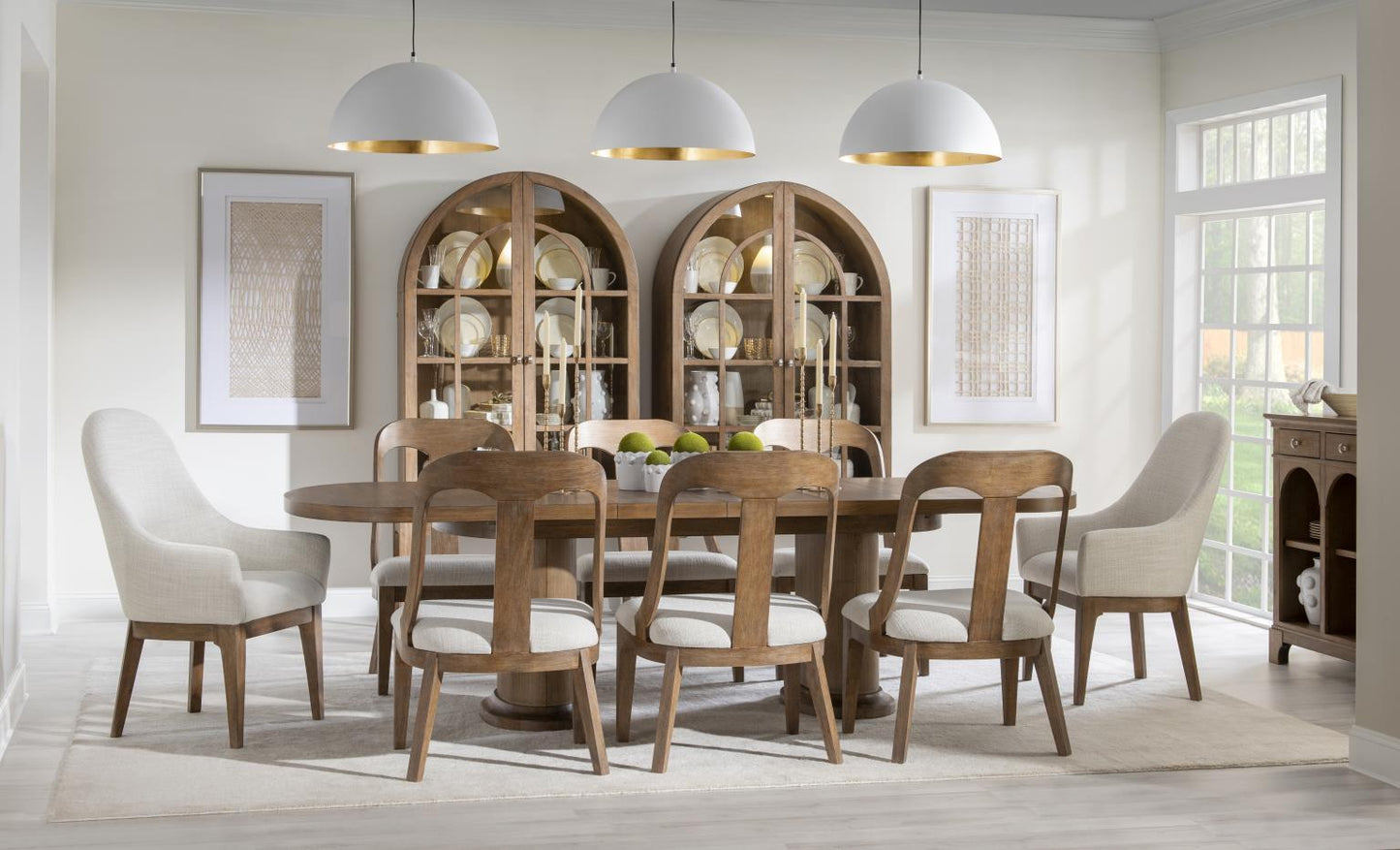 Harmony - Complete Double Pedestal Dining Table