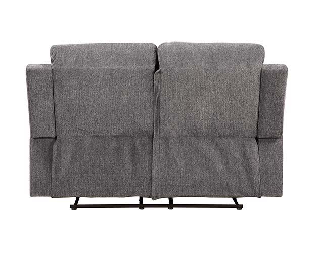 Kalen - Motion Loveseat - Gray Chenille